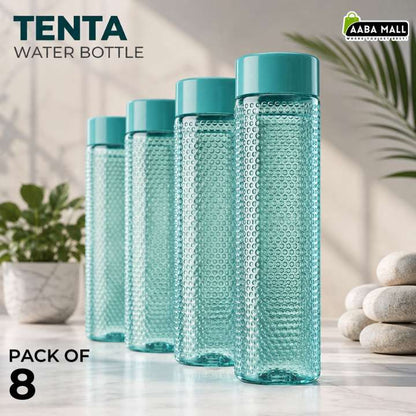 TENTA™ 1.1 Liter BPA-Free Plastic Water Bottle | Leakproof Fridge, Gym, School & Travel | Bubble Textured Food-Grade PET