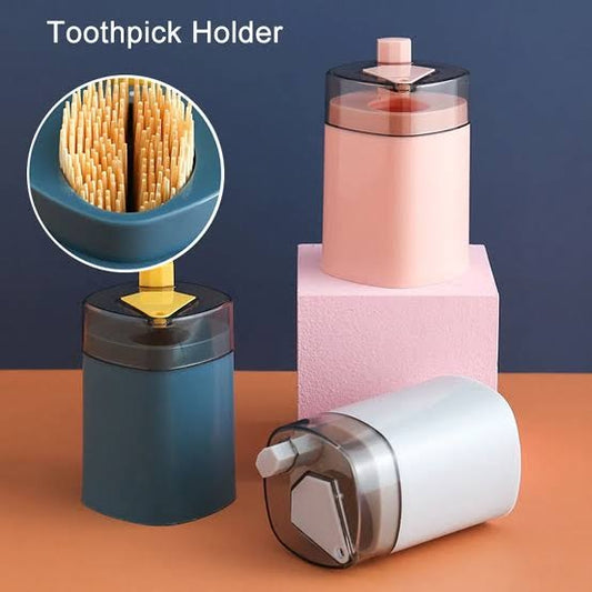 1PC Automatic Toothpick Box Press Out Home Container Portable