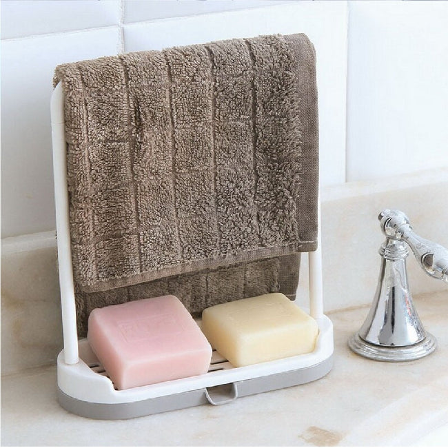Sponge and brush holder with drainage design