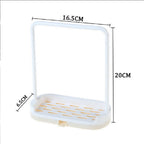 Sink organizer for sponge, towel and cleaning tools