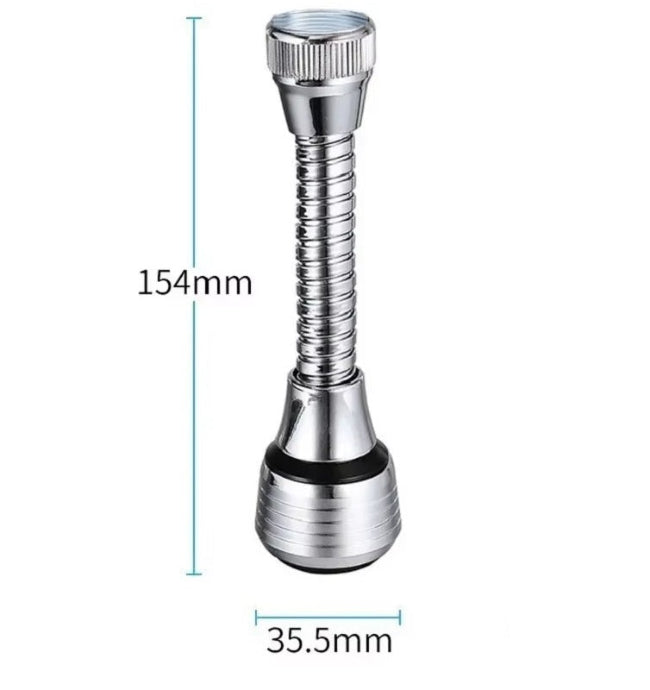 TURBO FLEX faucet sprayer water attachment, 360-degree rotating hose extension for kitchen sink and bathtub rinsing