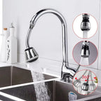 TURBO FLEX faucet sprayer water attachment, 360-degree rotating hose extension for kitchen sink and bathtub rinsing