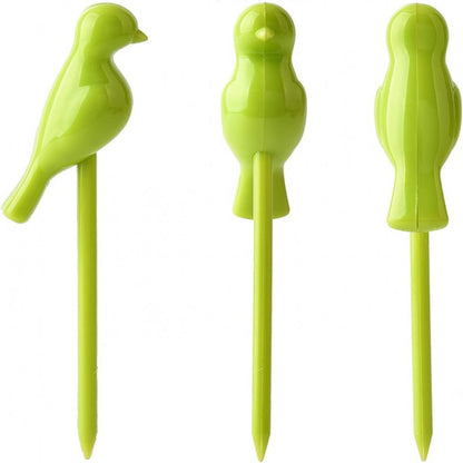 birds on tree shaped fruit fork set 6pcs