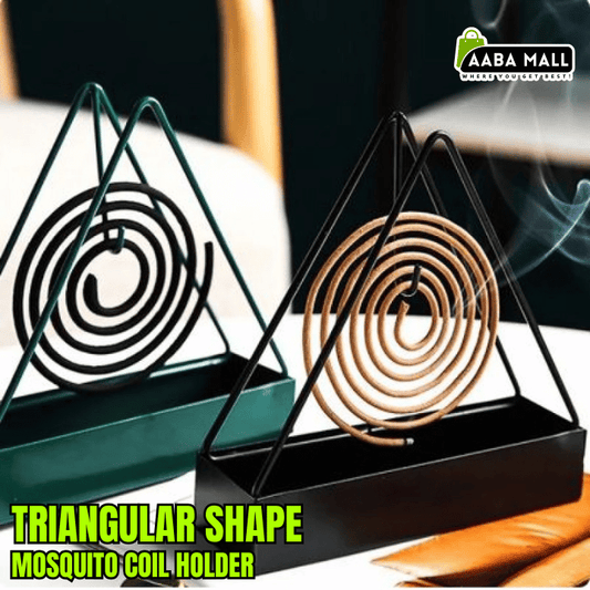 Triangular mosquito coil holder metal burner
