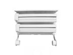 Wall mounted 3-in-1 triple paper dispenser holding kitchen roll, aluminum foil, and cling film with sliding safety cutters