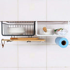Under-Shelf Storage Wire Basket ? Hanging Shelf Organizer for Kitchen, Pantry, Desk & Cupboards