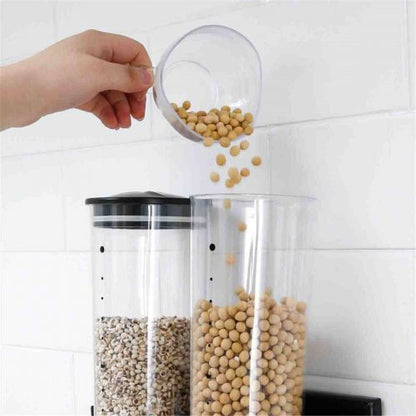 Wall Mounted Dry Food Storage Cereal Dispenser