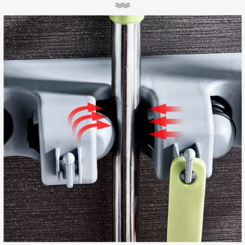 non slip mop holder, wall hooks