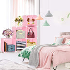 DIY Multipurpose Portable Wardrobe Cabinet ? 6 Cubes Clothes Storage Organizer Almirah