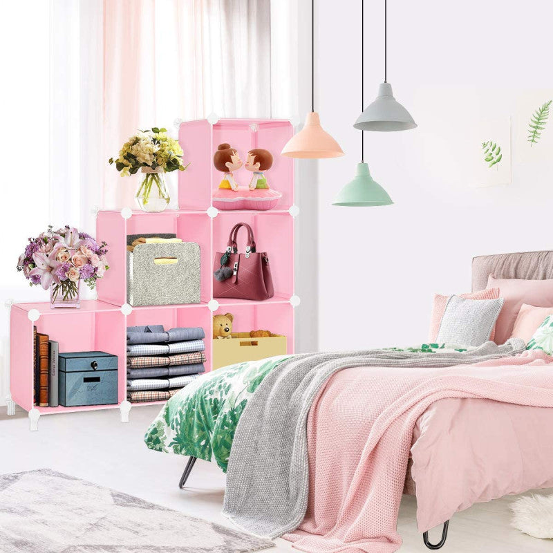 DIY Multipurpose Portable Wardrobe Cabinet ? 6 Cubes Clothes Storage Organizer Almirah