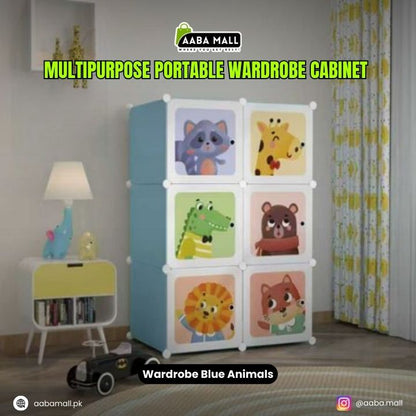DIY Multipurpose Portable Wardrobe Cabinet ? 6 Cubes Clothes Storage Organizer Almirah