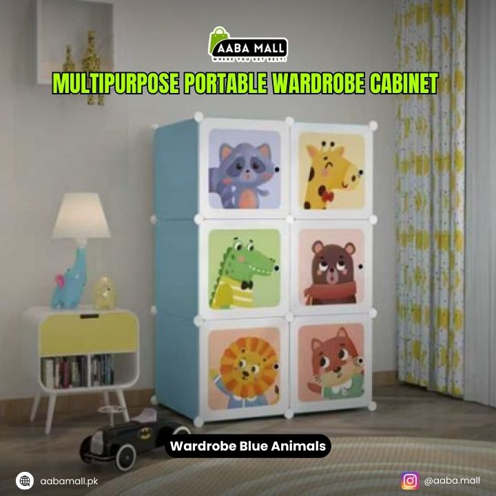 DIY Multipurpose Portable Wardrobe Cabinet ? 6 Cubes Clothes Storage Organizer Almirah