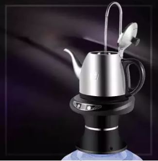 Water Bottle Dispensing Pump with Tray Rechargeable