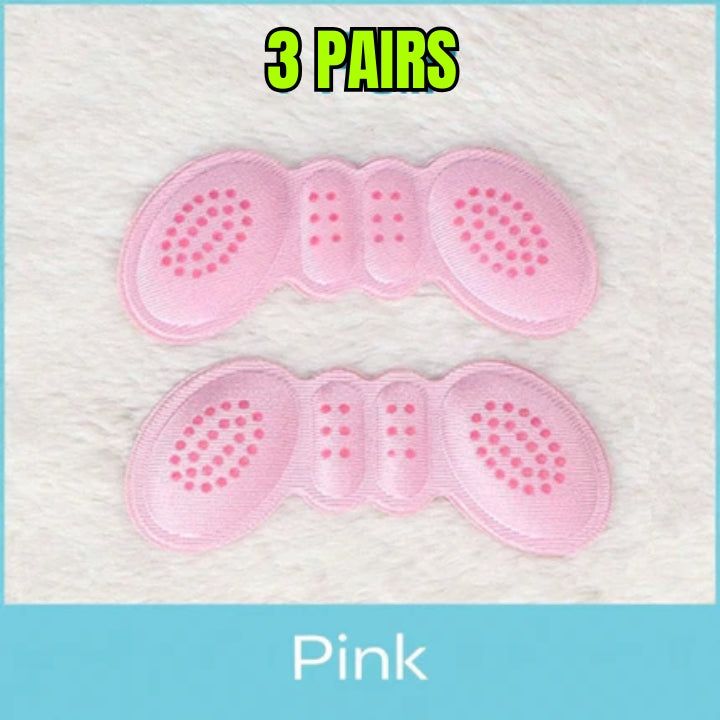 3 Pairs Self-Adhesive Heel Insoles Anti-Slip Foam Cushion for Heel Pain Relief & Blister Protection