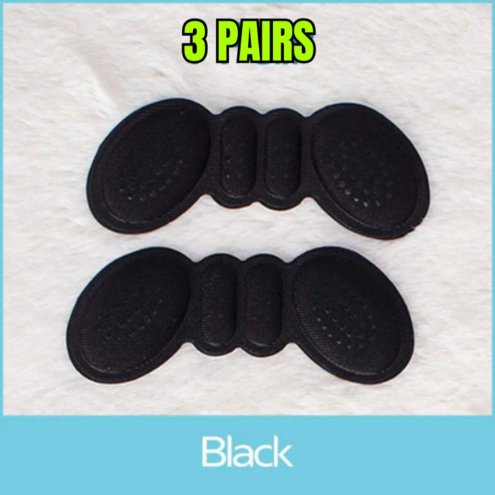 3 Pairs Self-Adhesive Heel Insoles Anti-Slip Foam Cushion for Heel Pain Relief & Blister Protection
