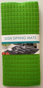 Embossed Ultra Absorbent Microfiber Dish Drying Mat | Quick-Dry & Soft Kitchen Counter Mat - AABA MALL