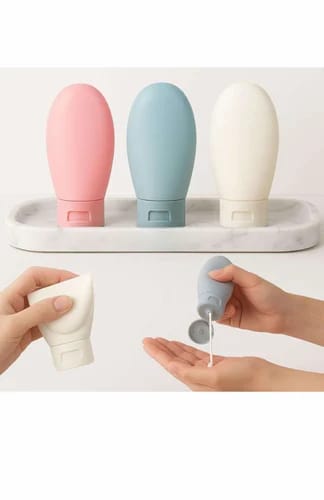 3pcs Travel Bottles Set – Portable Liquid Storage Containers for Toiletries, Shampoo, Lotion & Cosmetics