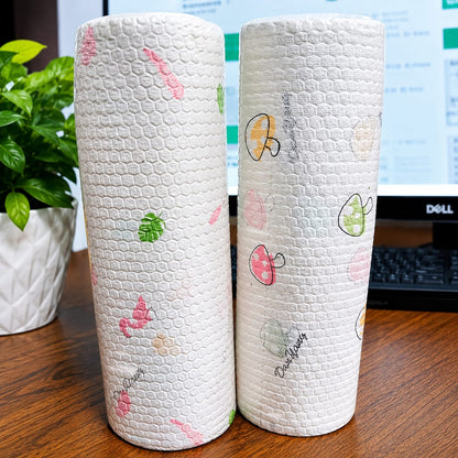 Disposable Double-Use Cleaning Cloths | Kitchen Paper Towel for Efficient Cleaning
