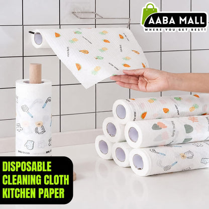 Disposable Double-Use Cleaning Cloths | Kitchen Paper Towel for Efficient Cleaning