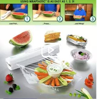 Wraptastic -Foil /Plastic/Wrap Holder & Cutter
