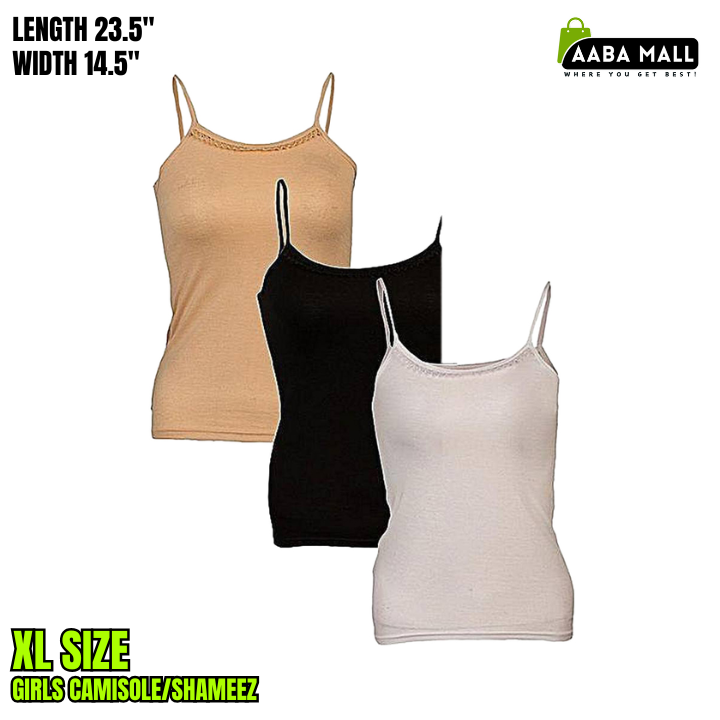 XL size girls cotton camisole innerwear