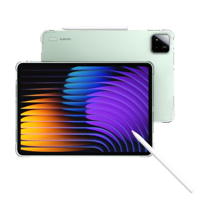 Xiaomi Pad 8 / 8 Pro / 7 / 7 Pro (11.2") Transparent TPU Silicone Case – Reinforced Corners, Anti‑Shock, Flexible & Scratch‑Resistant