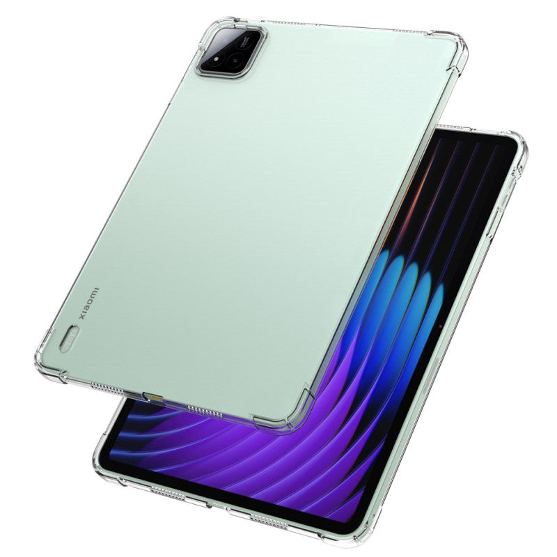 Xiaomi Pad 8 / 8 Pro / 7 / 7 Pro (11.2") Transparent TPU Silicone Case – Reinforced Corners, Anti‑Shock, Flexible & Scratch‑Resistant