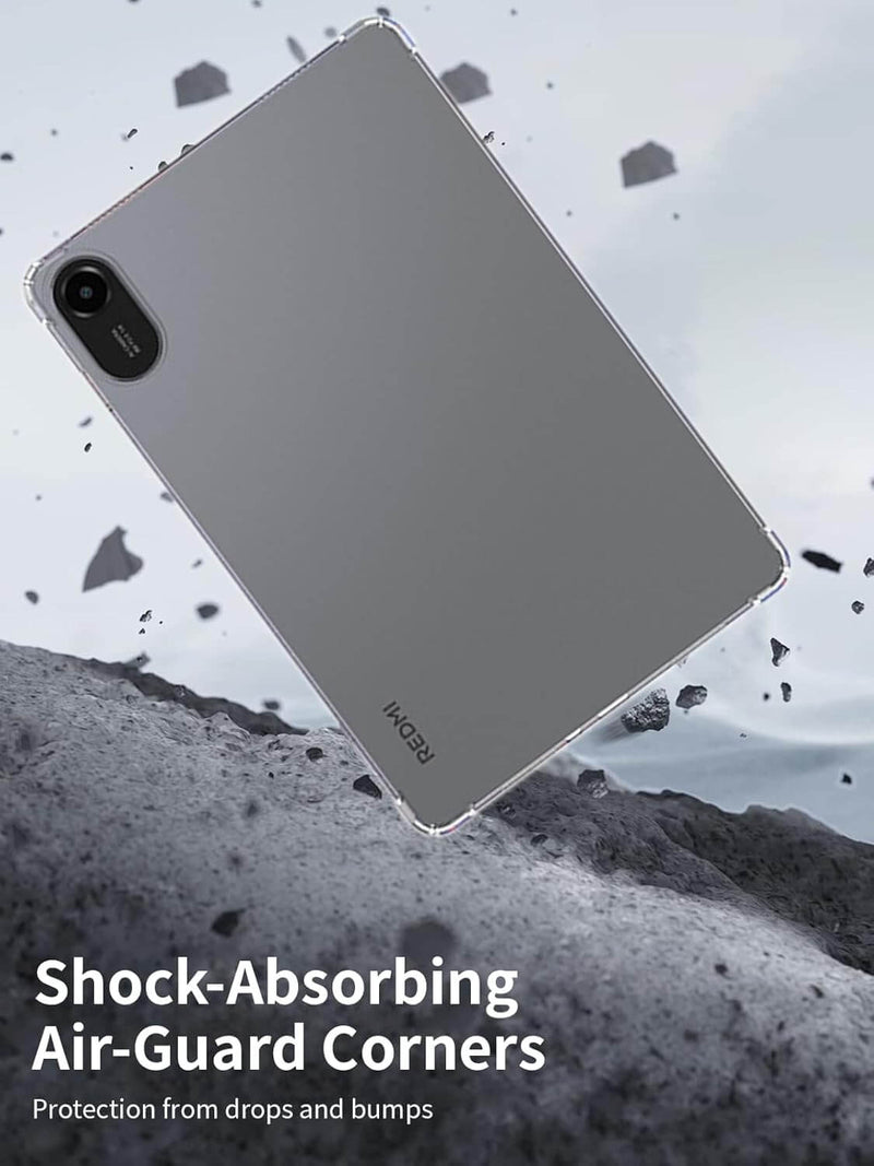 Xiaomi Redmi Pad 2 11 Inch Transparent Case – Slim, Lightweight Soft TPU Anti‑Shock Cover with Raised Edge Protection