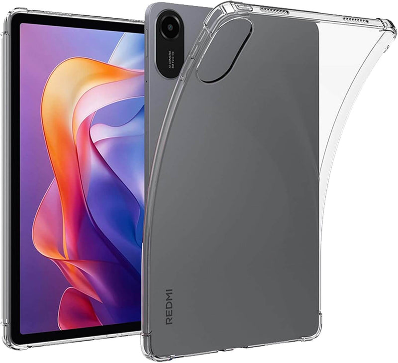 Xiaomi Redmi Pad 2 11 Inch Transparent Case – Slim, Lightweight Soft TPU Anti‑Shock Cover with Raised Edge Protection