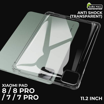 Xiaomi Pad 8 / 8 Pro / 7 / 7 Pro (11.2") Transparent TPU Silicone Case – Reinforced Corners, Anti‑Shock, Flexible & Scratch‑Resistant