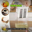 Multi-Purpose 1100ML Greek Yogurt Maker Hung Curd Strainer Box with Mesh Filter
