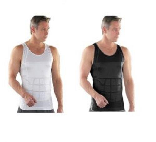 Pack Of 2 Slim 'N Lift Slimming Vest For Men (WHITE &amp; BLACK)