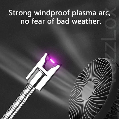 Rechargeable Electric Arc Lighter Portable USB Lighter Stove Lighter Long Neck Led