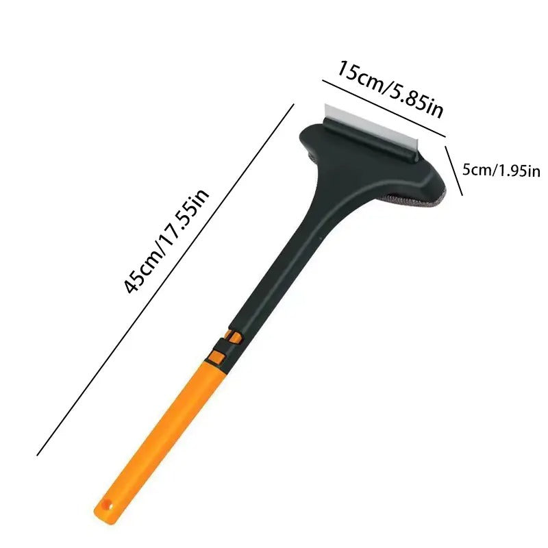 2-in-1 Glass Wiper & Window Cleaning Brush – Dual-Sided Multi-Functional Screen Cleaner for Home, Kitchen & Office - AABA MALL