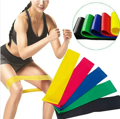 Fitness resistance bands set, elastic exercise straps for pull-ups, yoga, and body building, portable gym rubber band