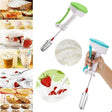 Easy Flow Powerless Hand Blender ? Manual Push Rotating Whisk & Egg Beater for Coffee, Cream & Batter