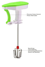 Easy flow powerless manual hand blender, stainless steel rotating whisk and egg beater tool for coffee and batter