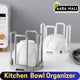Kitchen Bowl Organizer, Plastic Kitchen Tableware Storage Rack