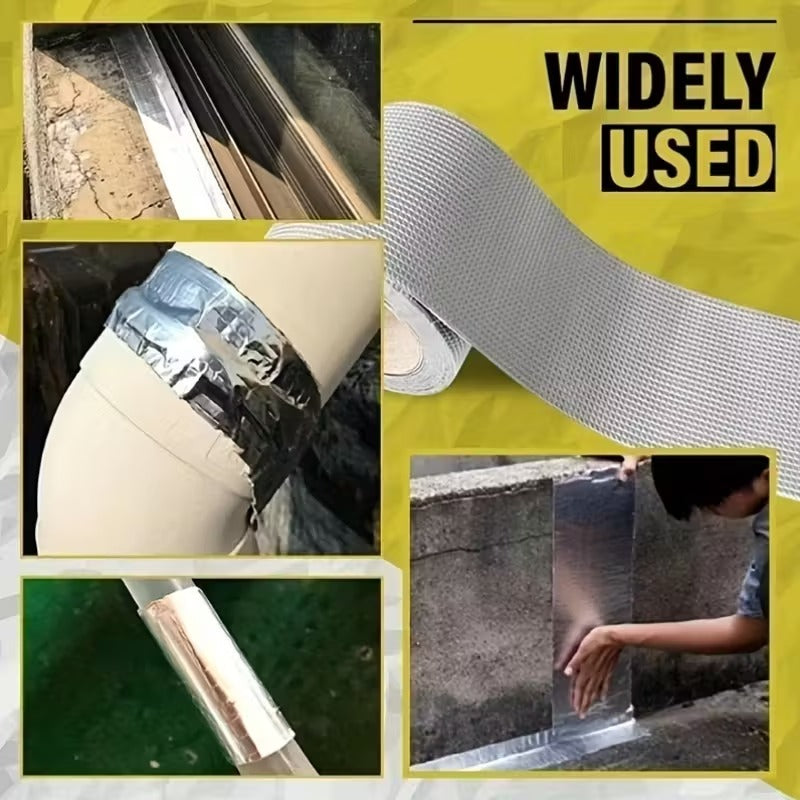 Waterproof butyl repair strip for sealing cracks gaps and joints