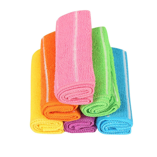 Pack of 6 washable cleaning cloths, ultra absorbent multipurpose wipes for kitchen counter, bathroom and household surfaces