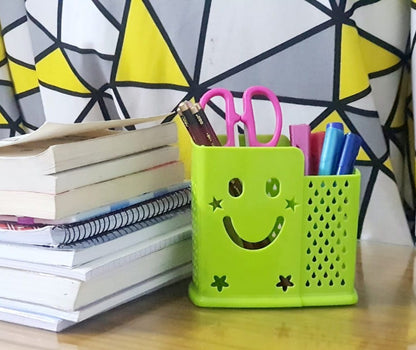 2-grid plastic drainable cutlery stand, utensil drying caddy with removable water collection tray