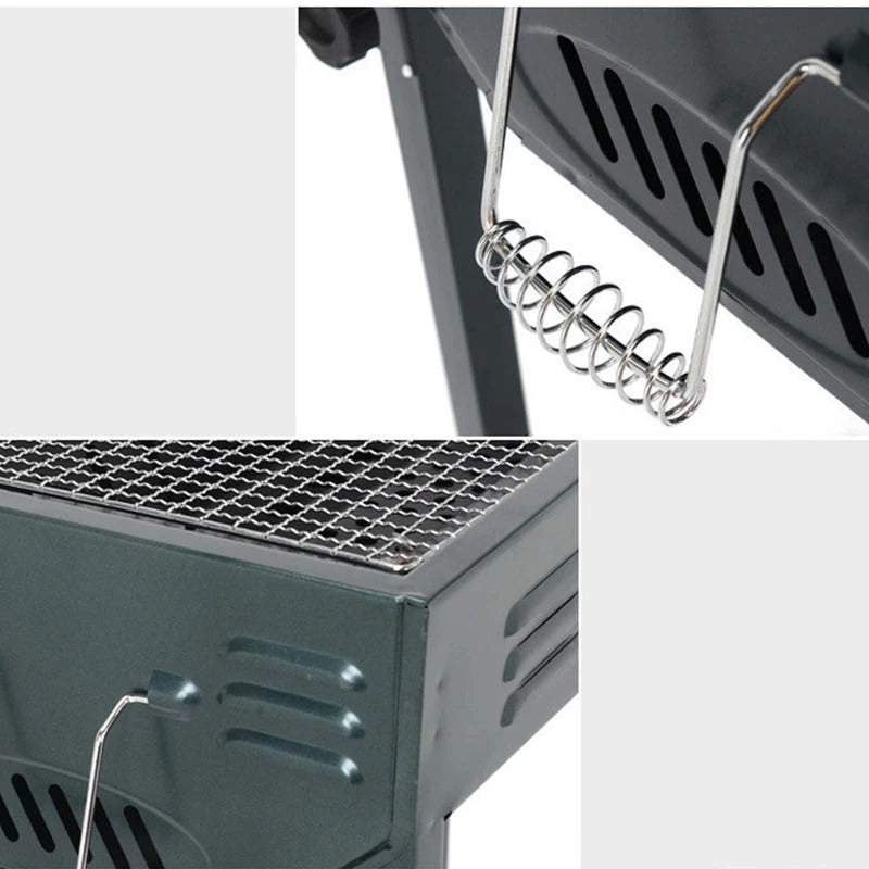 FOLDING Barbecue Grill, BBQ / BAR B Q Portable Grill WITH COOKING PLATE