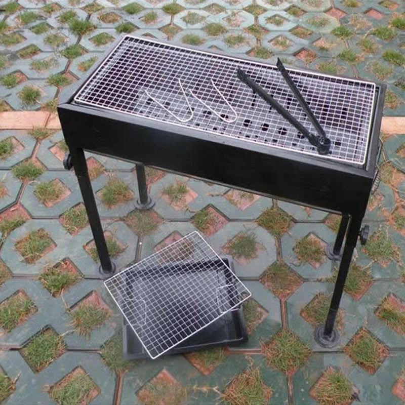 FOLDING Barbecue Grill, BBQ / BAR B Q Portable Grill WITH COOKING PLATE
