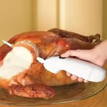 Kitchen easy cut electric cordless cutting knife tool portable rechargeable stainless steel electric steak knife household products - AABA MALL