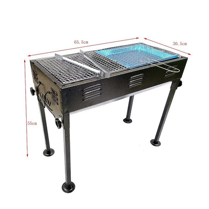 FOLDING Barbecue Grill, BBQ / BAR B Q Portable Grill WITH COOKING PLATE