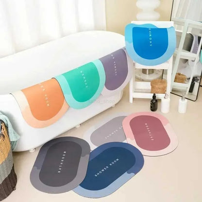 Super Absorbent Bathroom Foot Mat | Non-Slip Bath Mat Shower Carpet | Quick-Dry Rug for Rooms & Home Bathroom Accessories