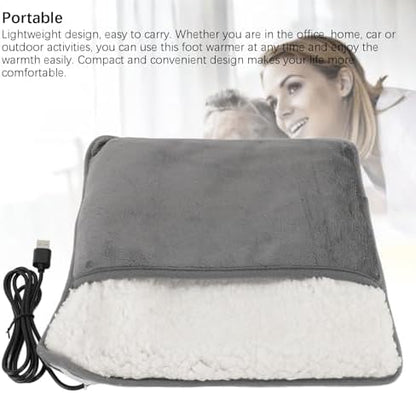 electric foot warmer, USB heating pad, portable heater, winter foot heater, washable foot warmer, heated slipper pad, office foot heater, travel foot warmer