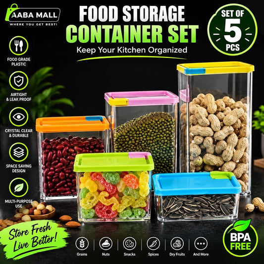 Transparent stackable storage boxes with lids for space-saving organization