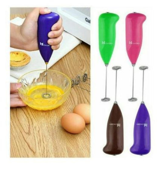 Mini electric hand whisk and smoothie blender, USB rechargeable cordless mixer for frothing milk and whipping egg whites