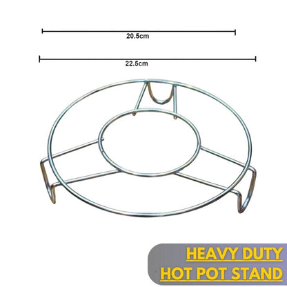 STOVE TOP GRILL HotPot Stand Chrome Plated Hot Pot Plant Pot Shelf - 8 inches